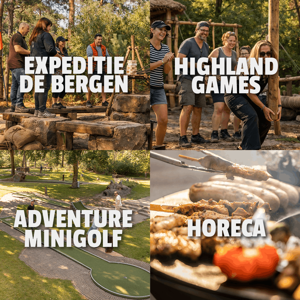 Verschillende mogelijkheden activiteiten. Viking Games, Paintball, Adventure minigolf, Horeca.