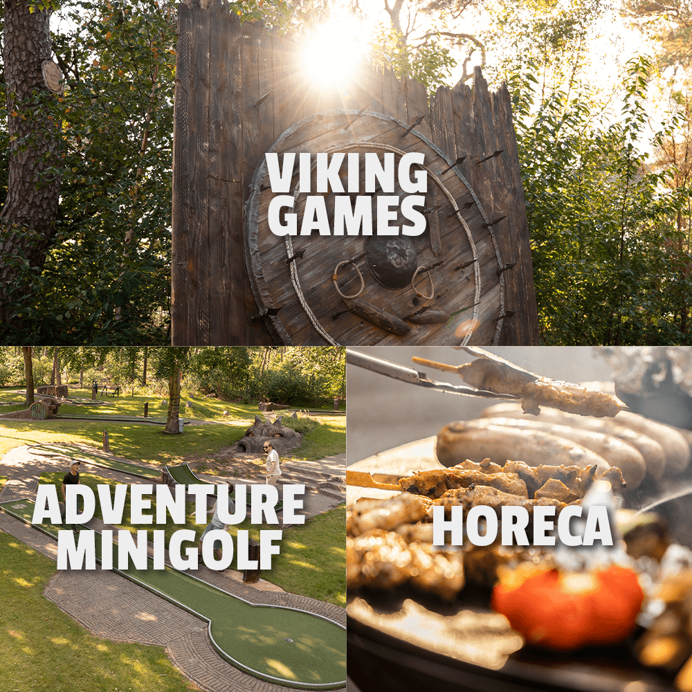 Verschillende mogelijkheden activiteiten. Viking Games, Paintball, Adventure minigolf, Horeca.