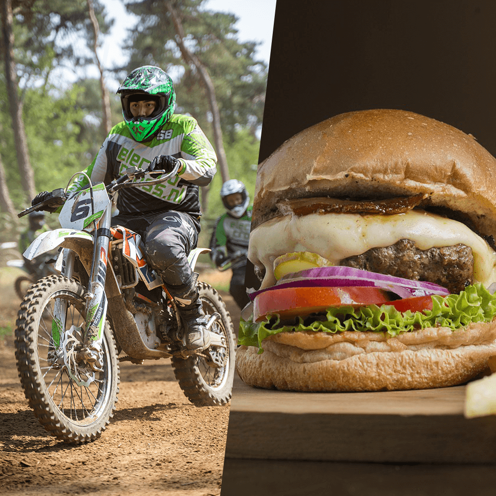 Crosser en hamburgermenu