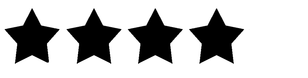 vier sterren beoordeling icon