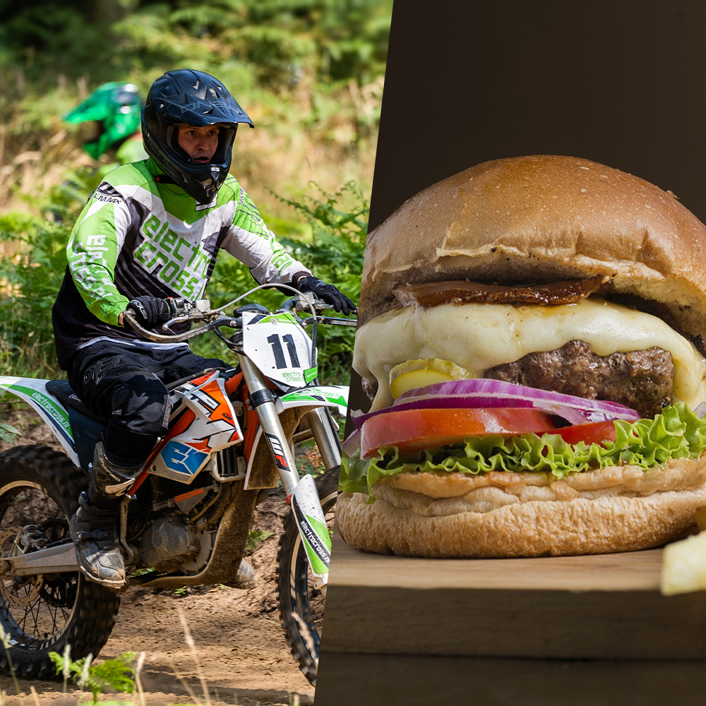 crosser en hamburgermenu