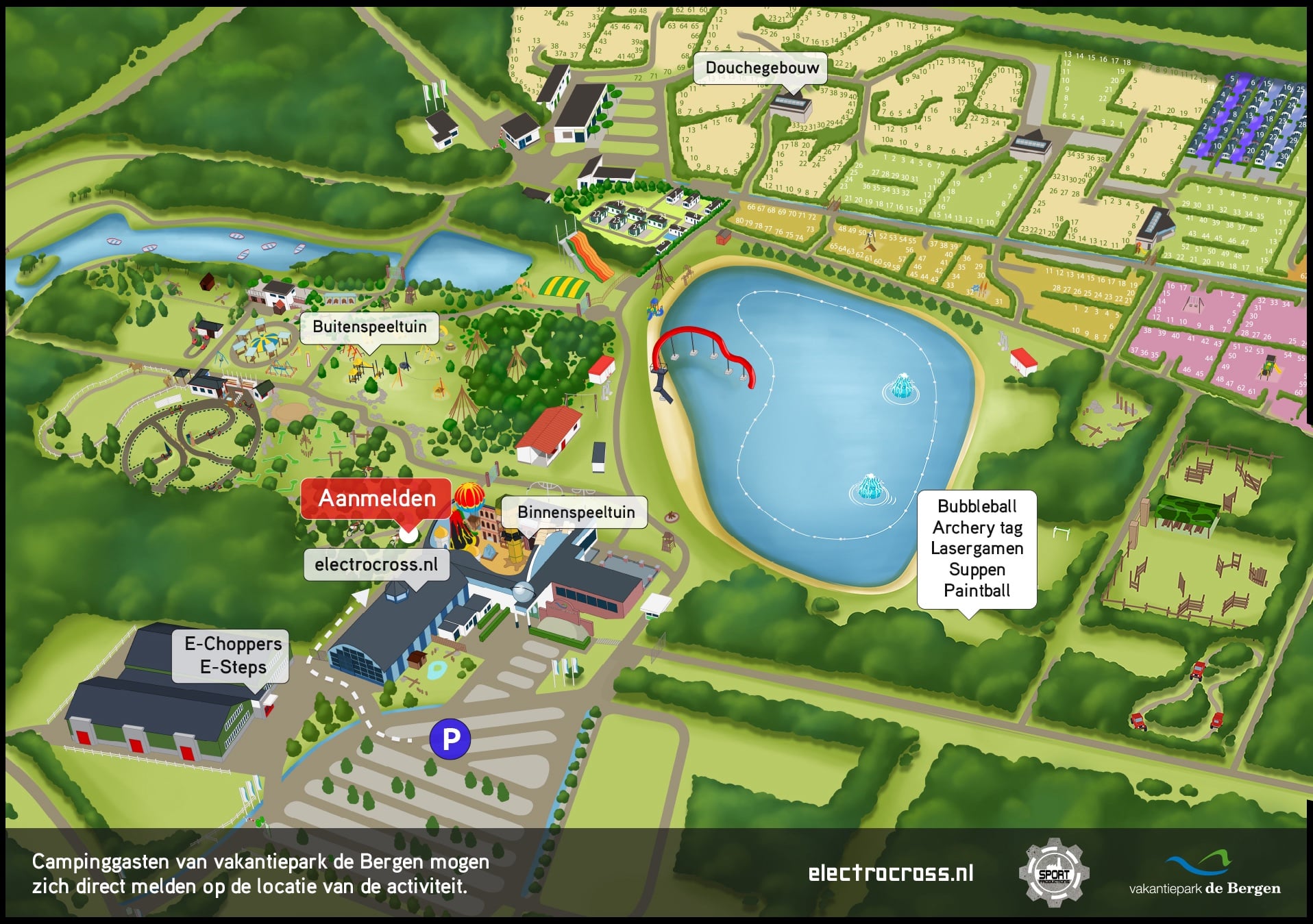 Plattegrond van het park