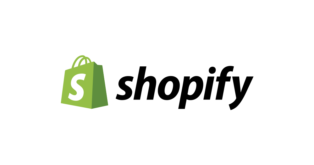 Logo de Shopify avec un sac de shopping vert portant un S blanc.