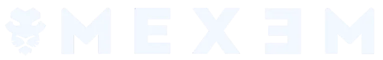 Logo with stylized lion head followed by the text 'MEXEM'.