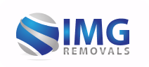 IMG Removals logo in blue, white, and grey — conveying trust, efficiency, and professionalism in UK-based moving and relocation services.
