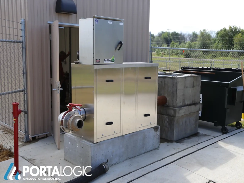 Portalogic septage receiving station.