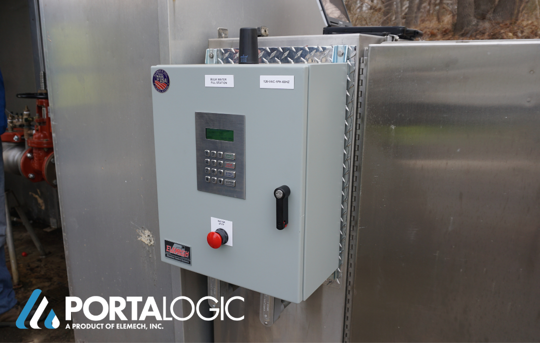 Access panel retrofit upgrade for bulk water dispensing station in Colorado