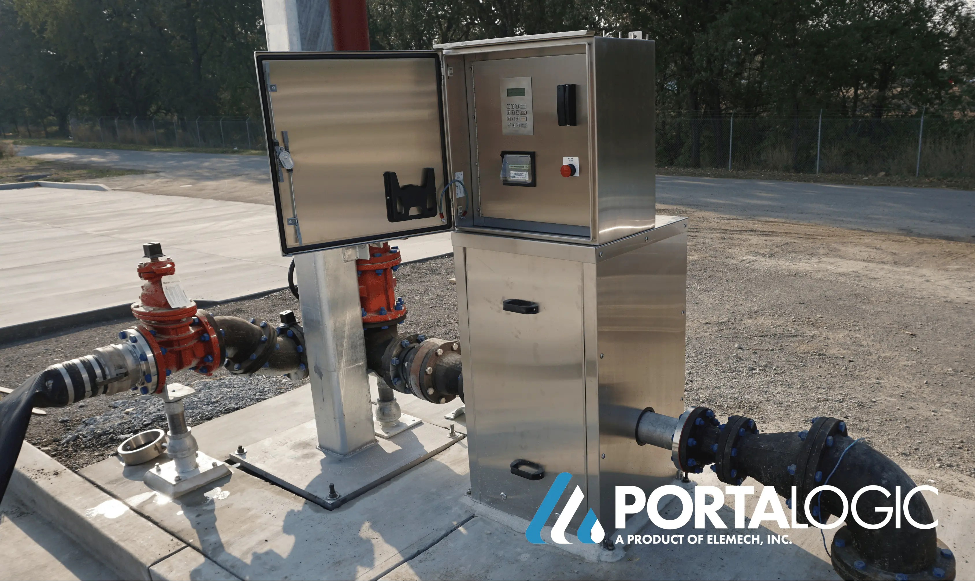 FS-22 Reuse Water Dispensing Station with hose connected