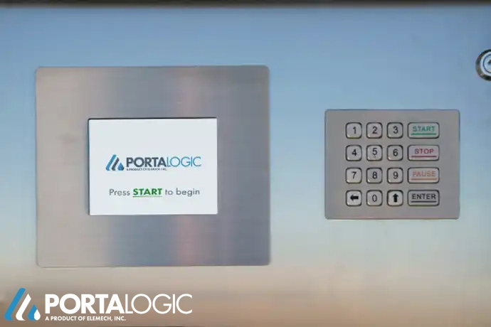 Portalogic Station Homescreen START screen and Keypad