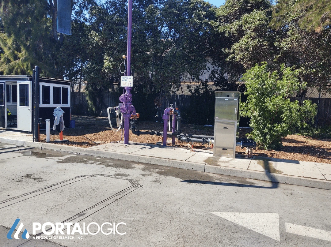 Bulk water fill station for recycled non potable water in Palo Alto CA