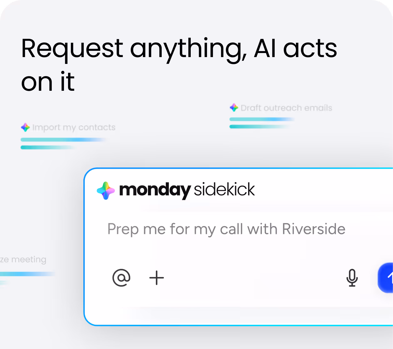 AI-generated CRM summary showing deal status and next steps