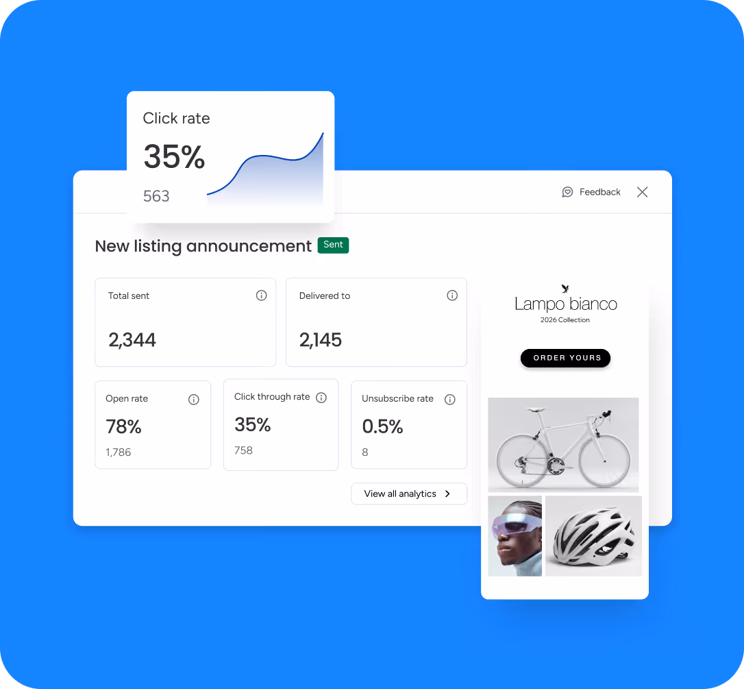 CRM lead sequence interface showing automated email and follow-up call steps