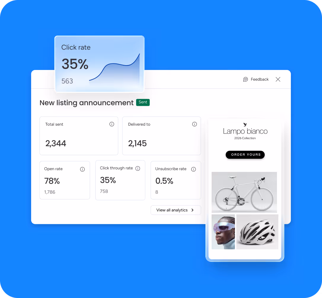 CRM lead sequence interface showing automated email and follow-up call steps