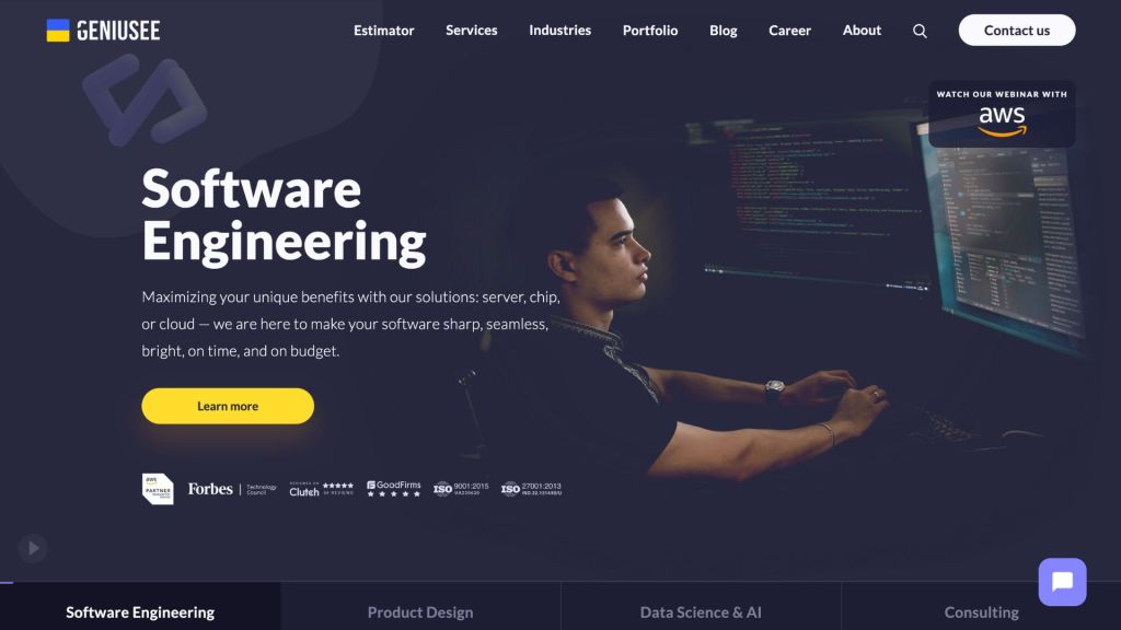 geniusee website