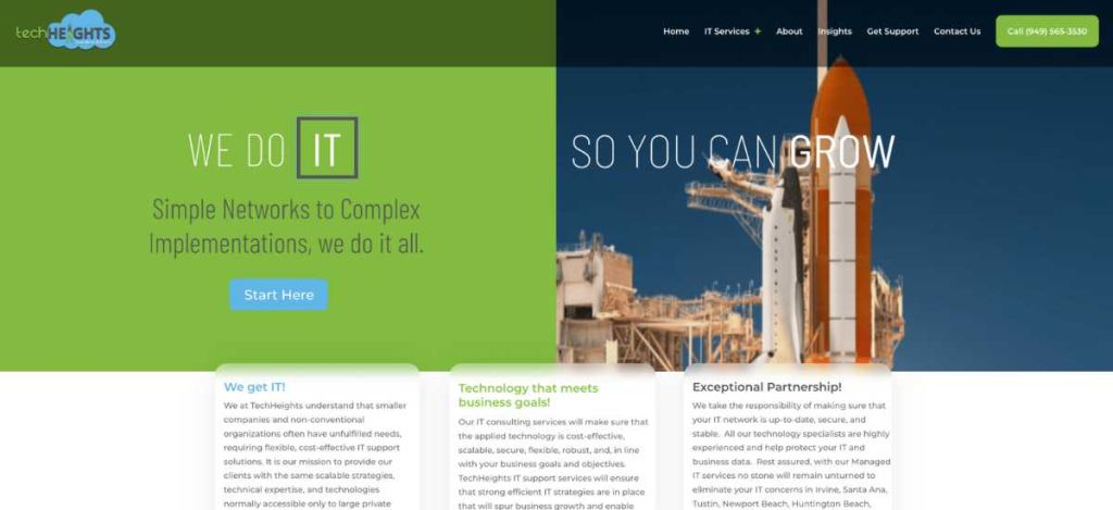 TechHeights website