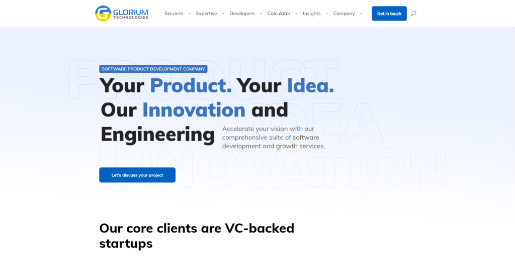 Glorium Technologies website