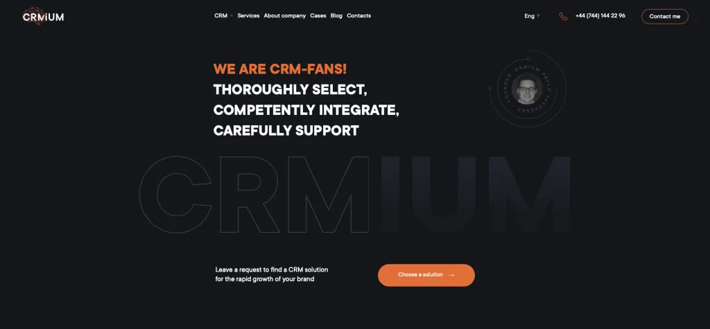 CRMiUM website