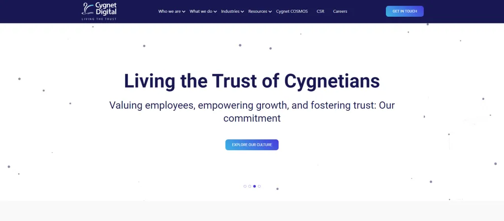 Cygnet-Digital website