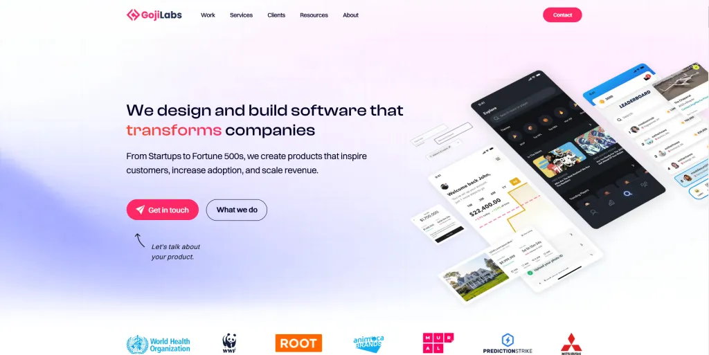 Goji Labs website
