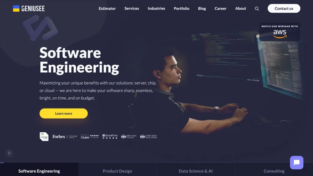geniusee website