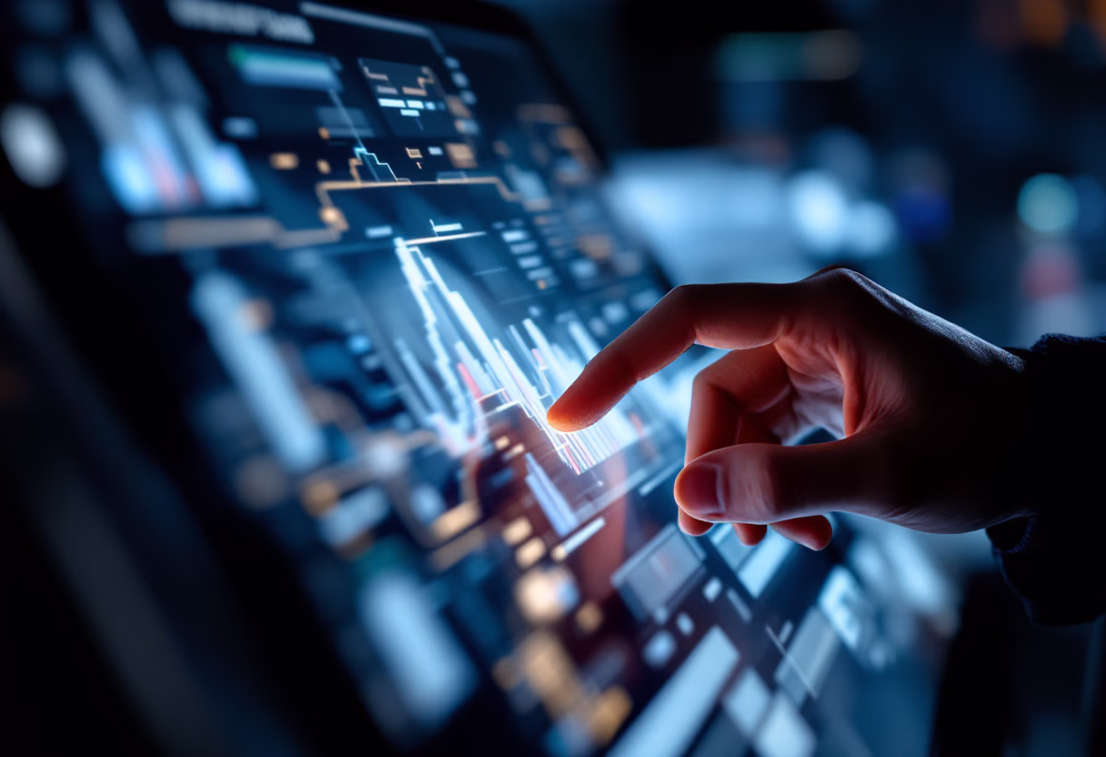 image of students engaging with the software