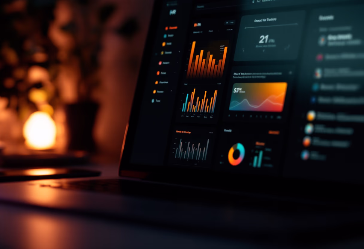 [interface] image of a computer showcasing educational software (for a edtech)