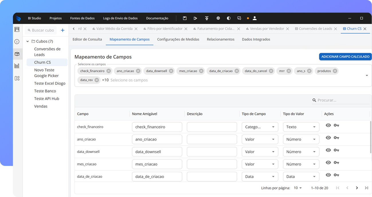 [interface] image of a dashboard interface (for a productivity tools business)