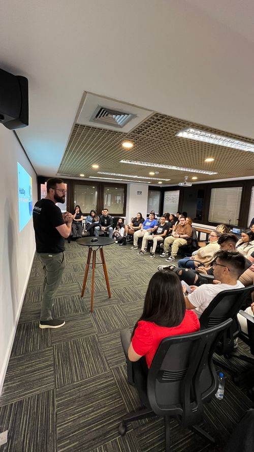 image of students engaging with the software