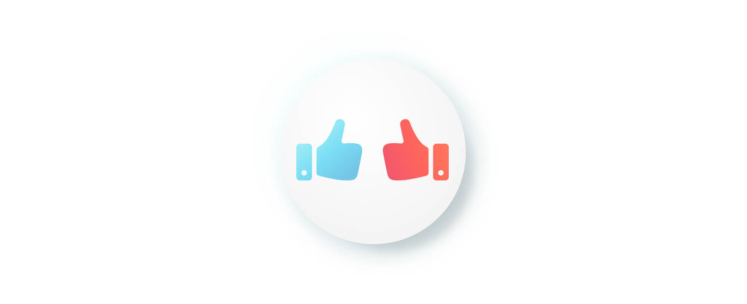 A simple, graphic icon of two thumbs-up hands, one blue and one red, inside a white circle. This image visually represents the concept of strong partnerships and cooperation, where two parties work together for mutual benefit in shared mobility.