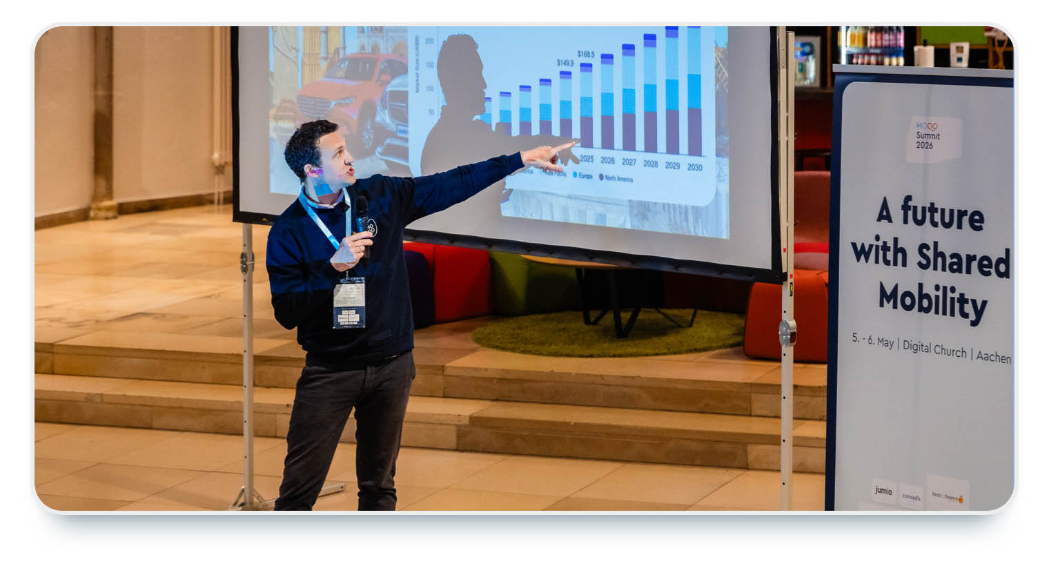 Michael Minis, CEO at MOQO, was on stage of the MOQO Summit for his keynote in which he spoke about the strategic direction of MOQO and shared mobility in general