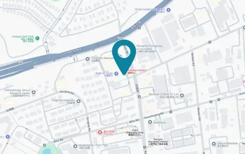 Fintiba office in Shanghai map