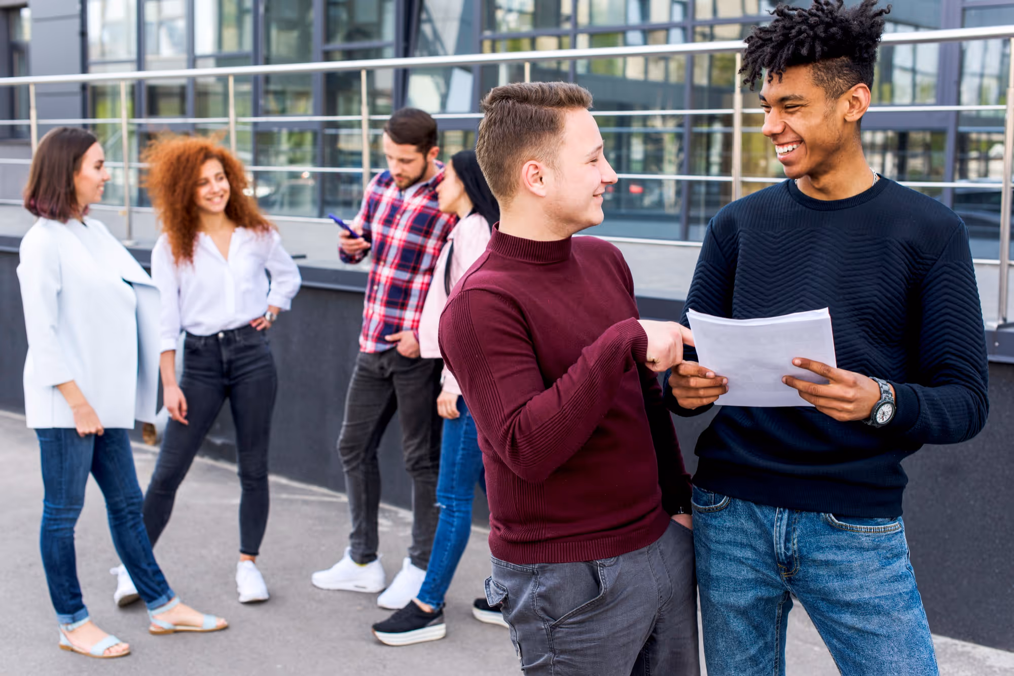 Group of students outside