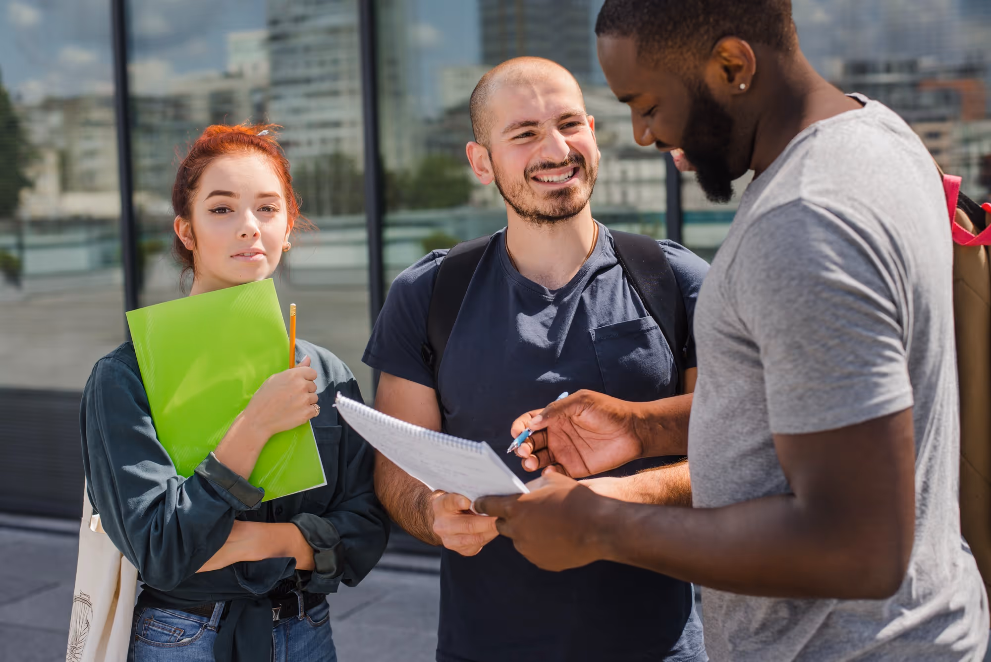 Group of people talking