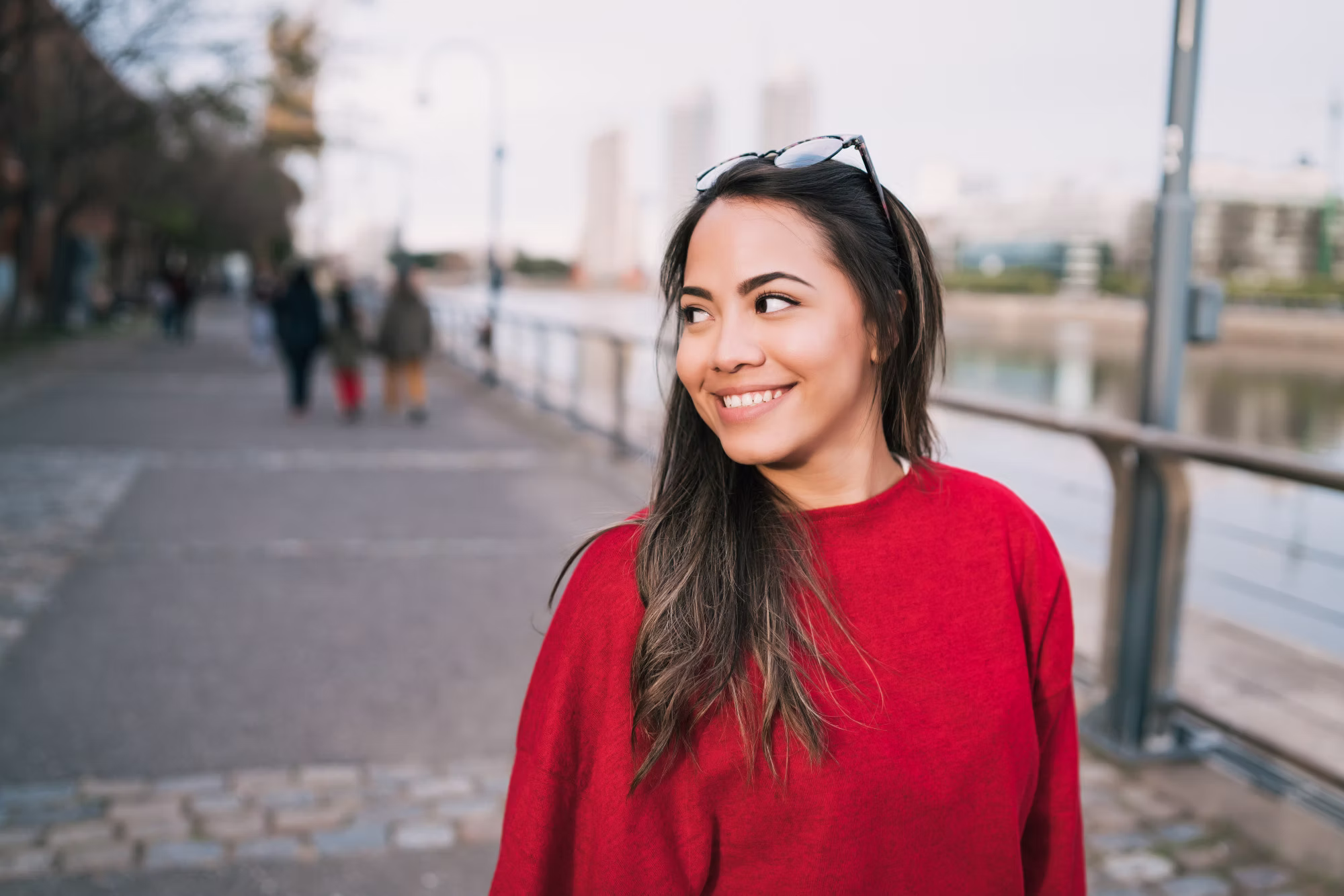 Young woman smiling