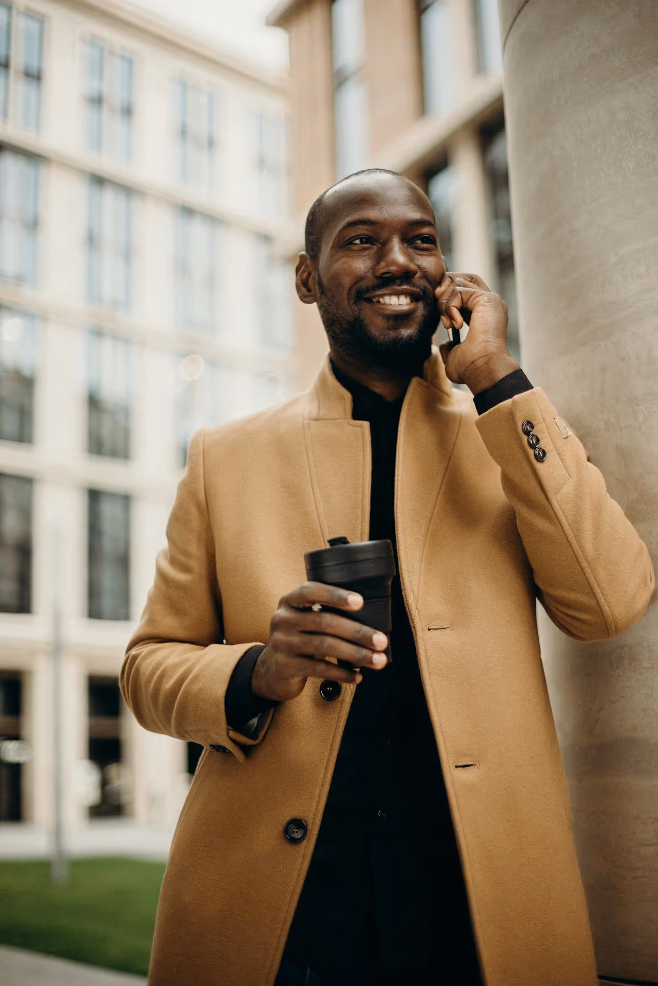 Young man talking on his phone