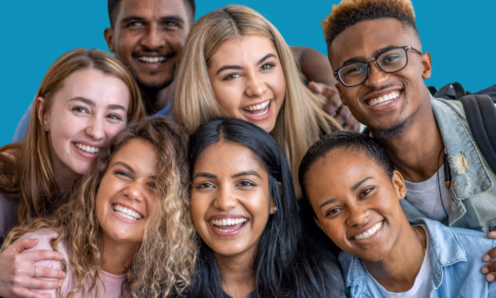 Group of international students