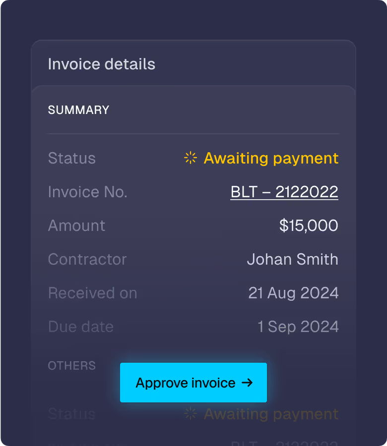 Review. Pay. Sync. Instantly