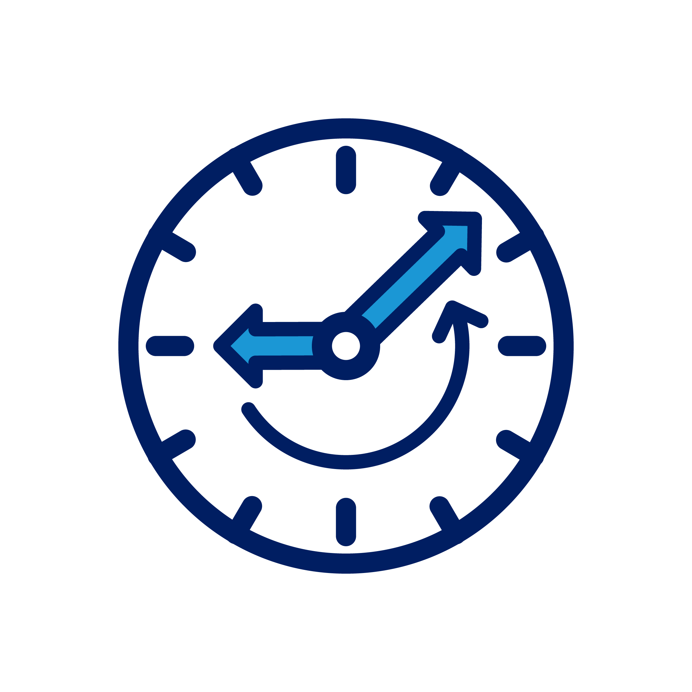 clock with arrows icon