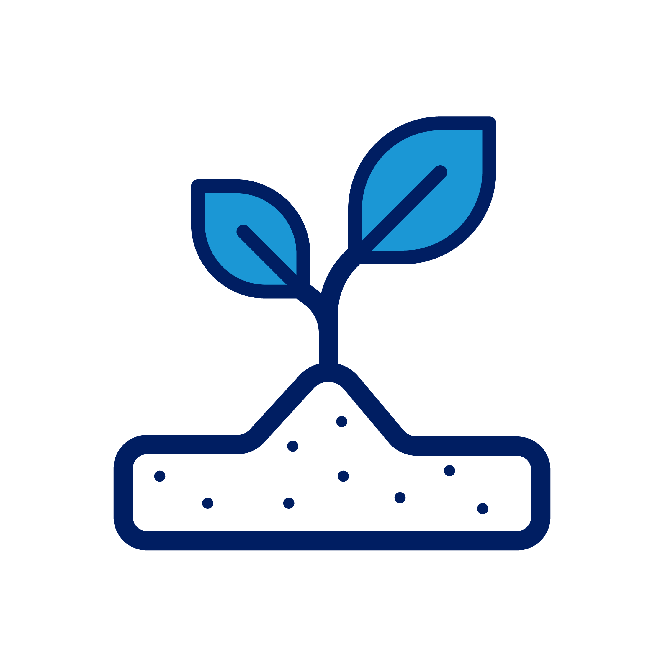 small plant coming out of soil icon