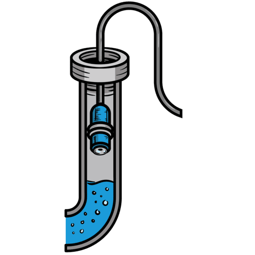 icon camera inside of pipe