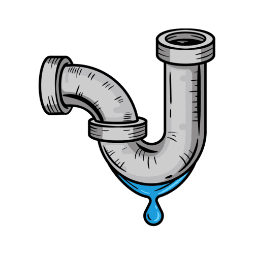 icon pipe leaking water