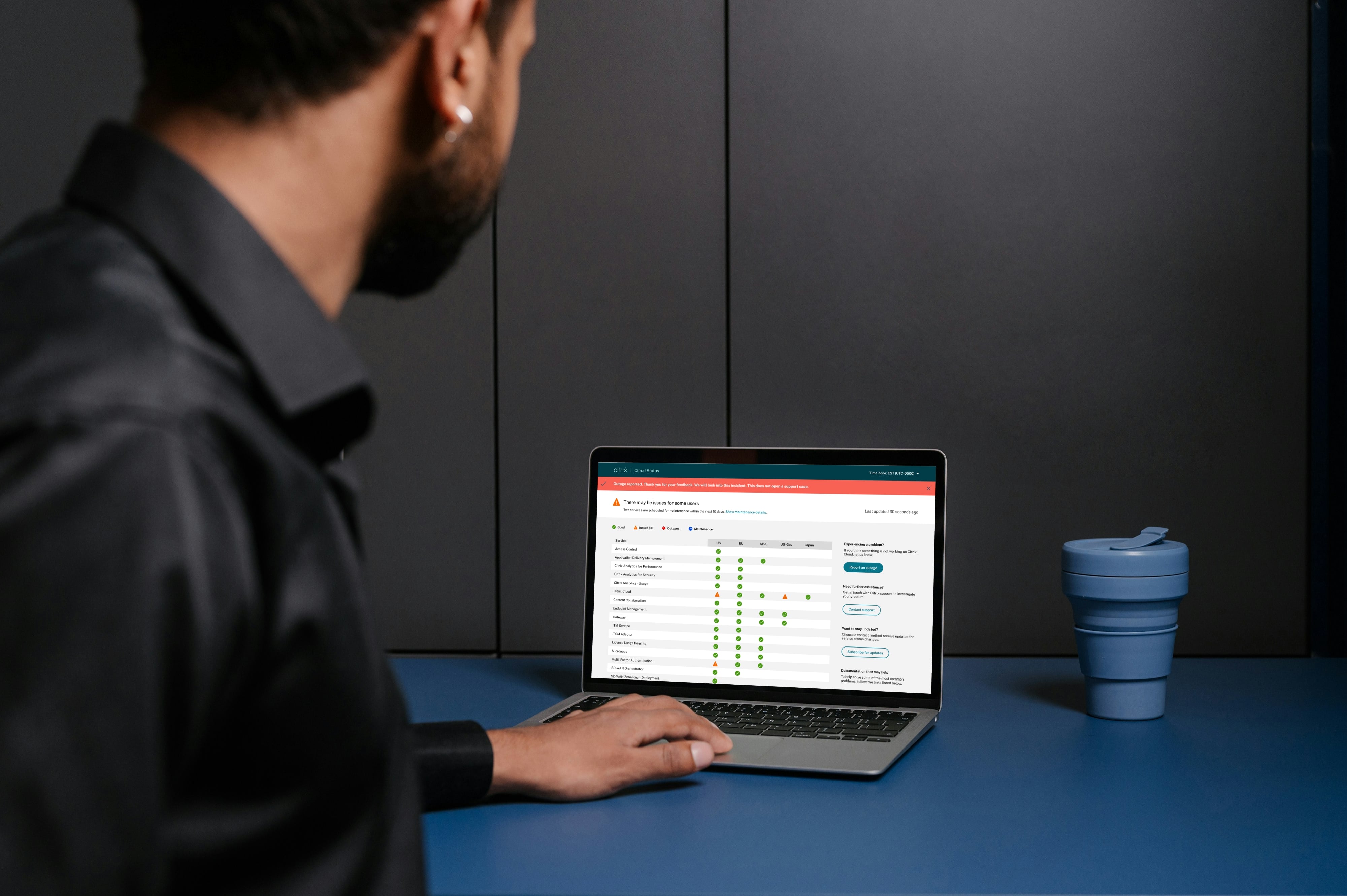 [interface] screenshot of the software interface (for a productivity tools business)