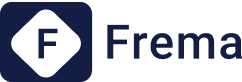 the frema logo in white