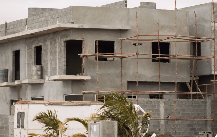 a picture of a building in construction