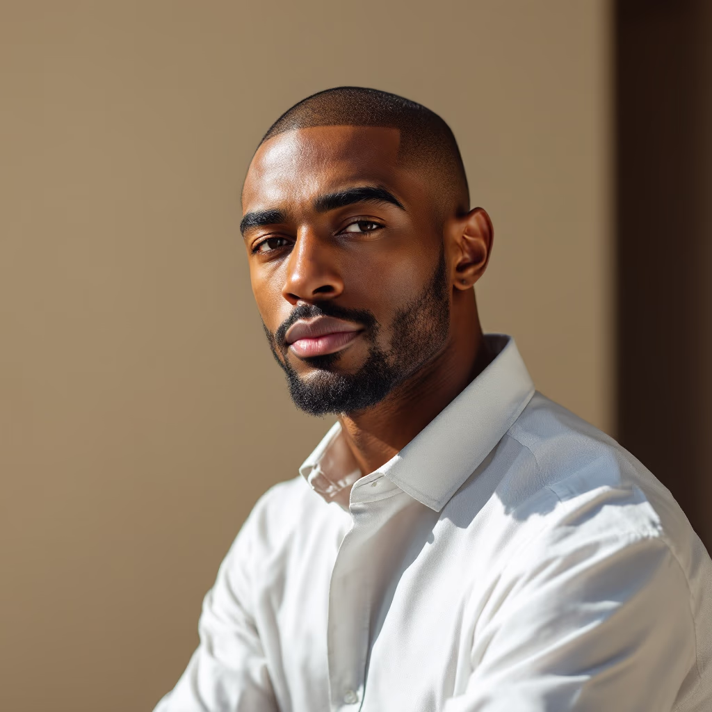[headshot] image of customer (for a plumbing service).