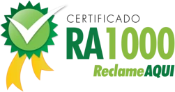 Certificado RA1000 Reclame Aqui