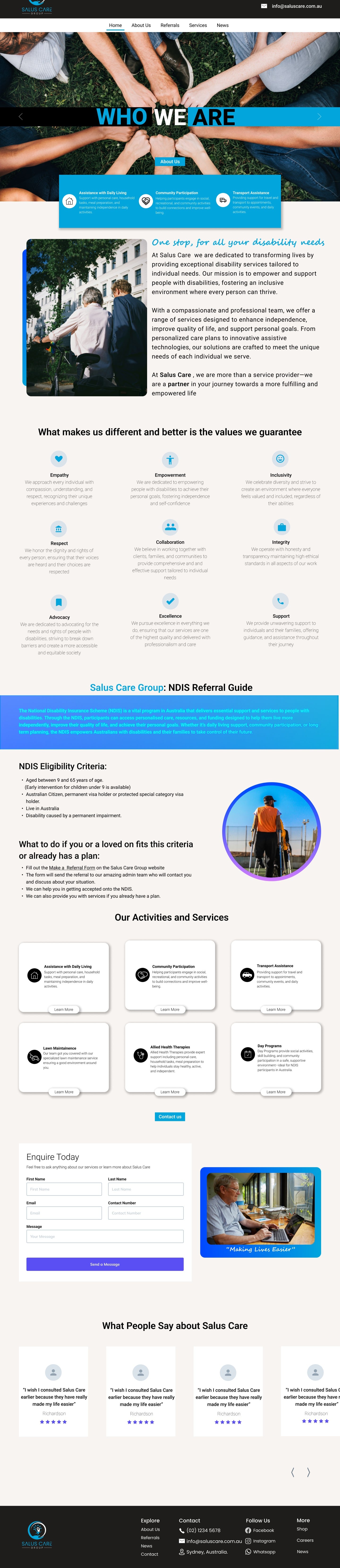 A screenshot of web page