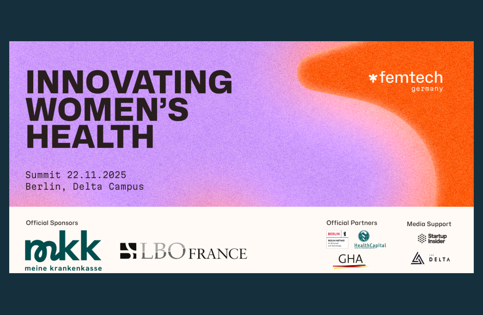 FemTech Germany Summit 2025, 22. November 2025