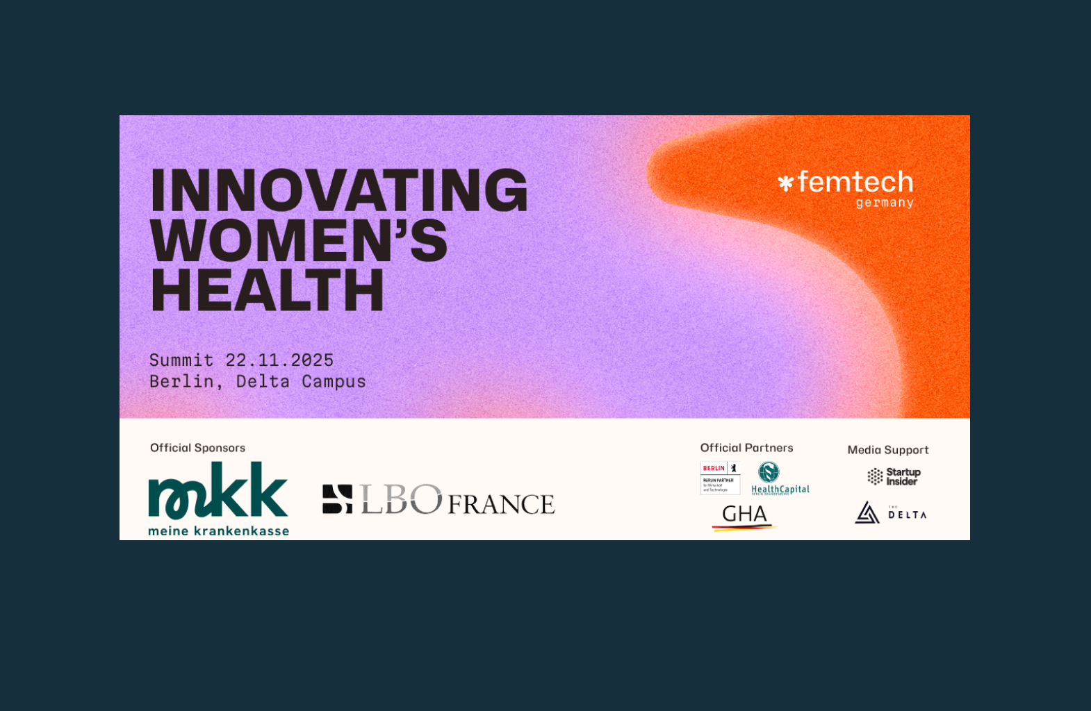 Fem Tech Germany Summit, 22 November 2025