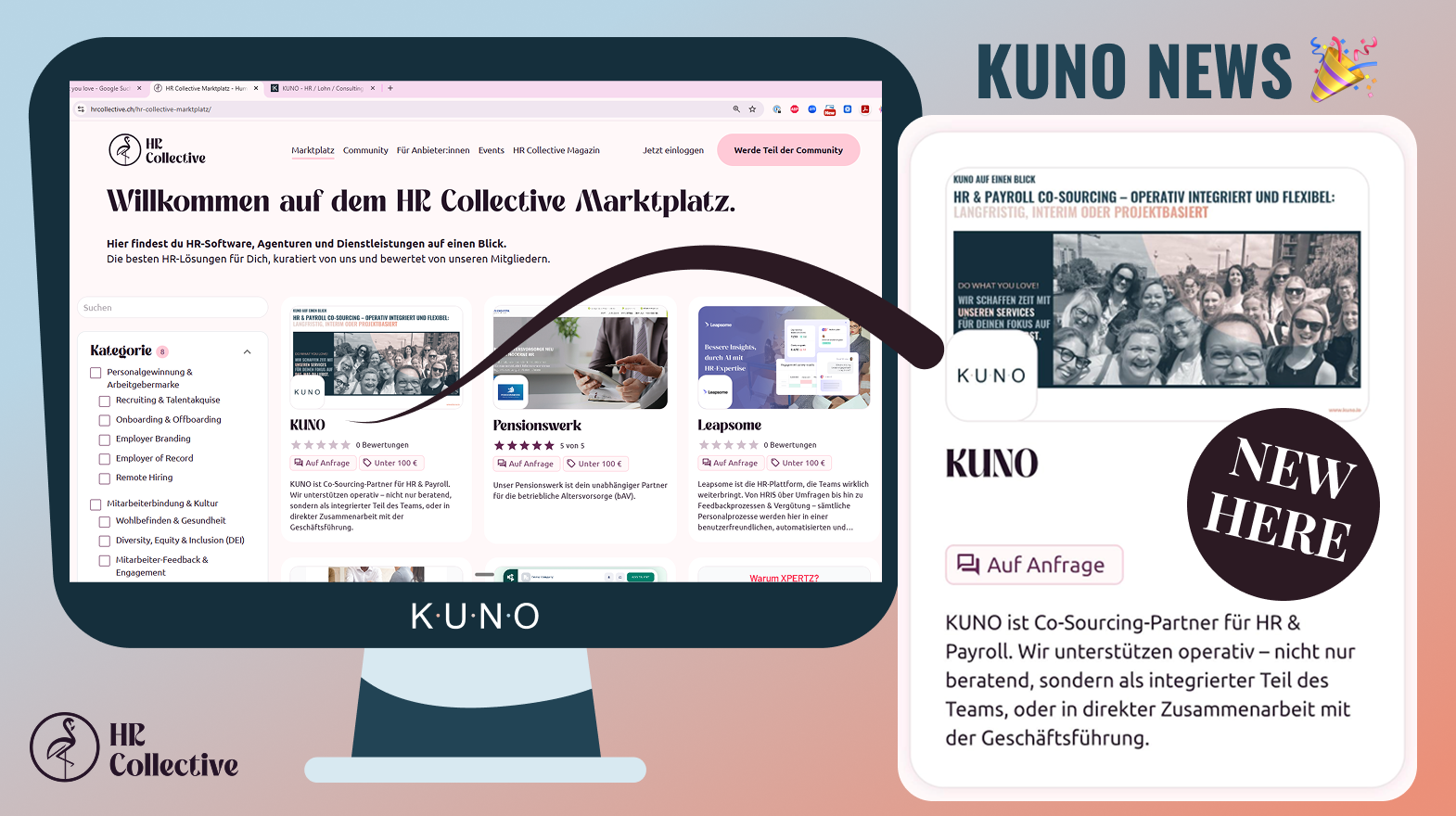 KUNO Now Part of the HR Collective Marketplace: HR Services for the HR Community in the DACH Region